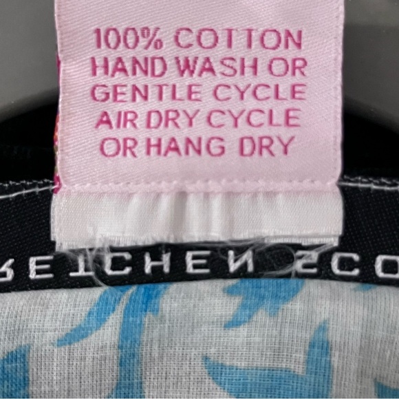 Gretchen Scott Designs Jersey Tunic Dress Blue Womens Small Summer Resort Cotton - Picture 5 of 5